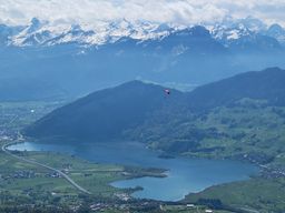 Paraglider above Schwyz