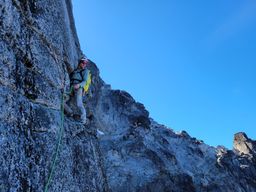 Joe somewhere on the upper ridge