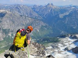 Resting on the climb