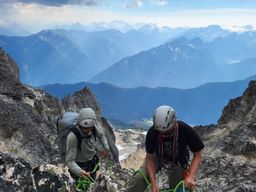 Getting ready to rappel
